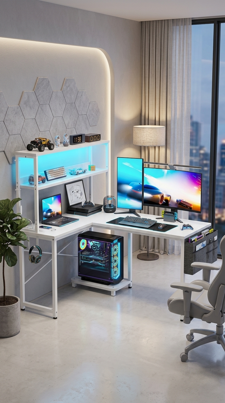 This Reversible L-Shaped Gaming Desk Comes in Almost Any Style You Need