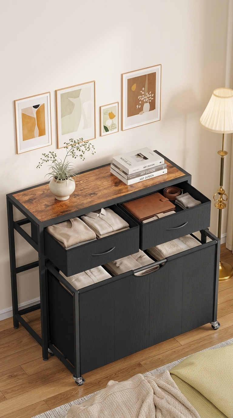 This Rolling Laundry Sorter Basically Does the Sorting Work For You